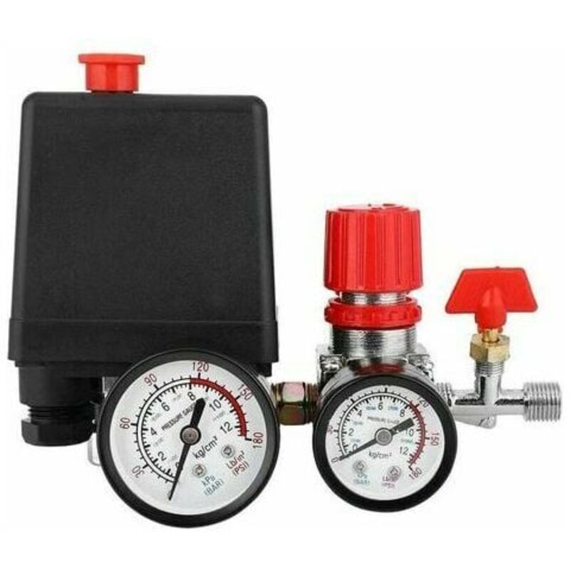 foto del prodotto compressore d aria pressostato valvola pressostato compressore d aria con regolatore manometro