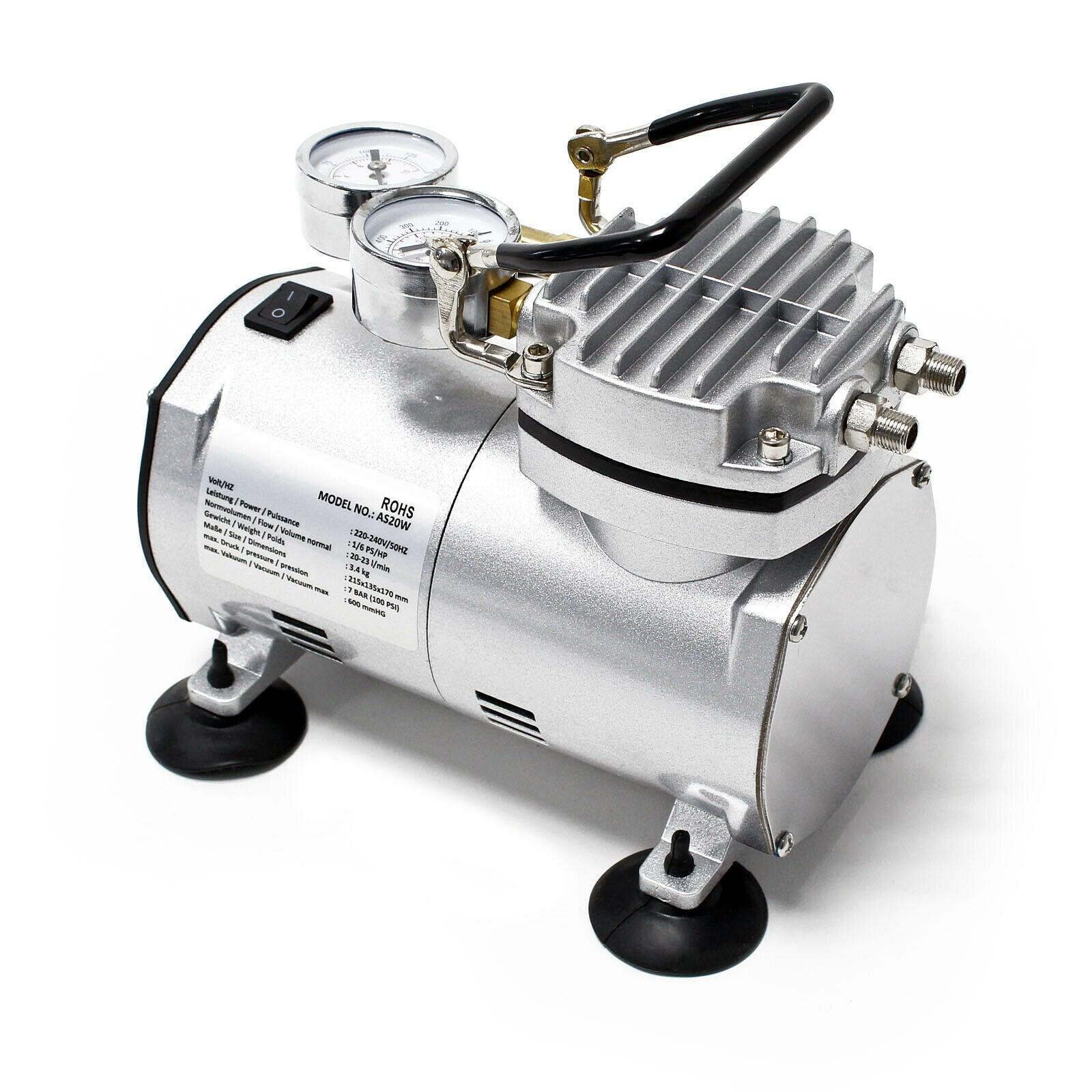 foto del prodotto compressore per aerografo watt con pompa a vuoto in un unico dispositivo 16 0001733