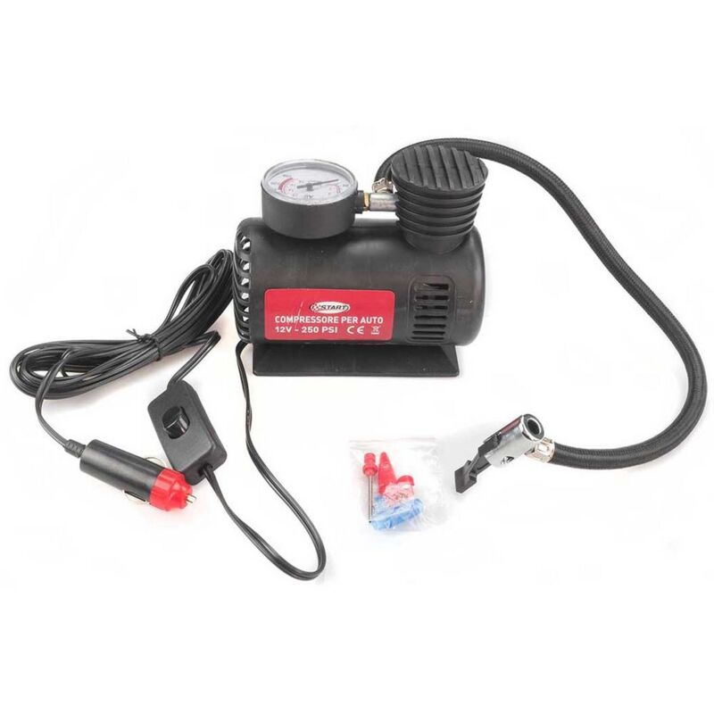 foto del prodotto compressore per auto 12v 250 psi con presa accendisigari
