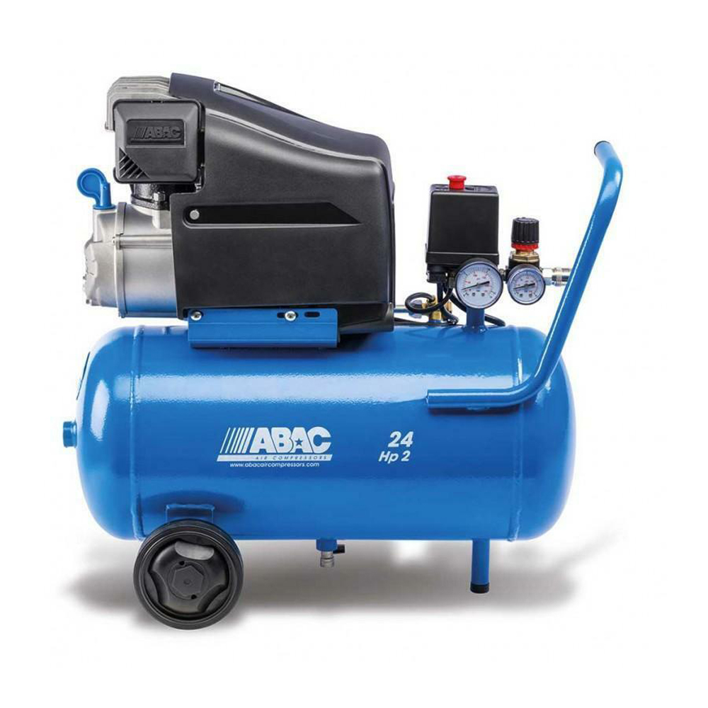 foto del prodotto compressore pole position l20 serbatoio 24l motore 2hp 1,5kw abac 1129100021