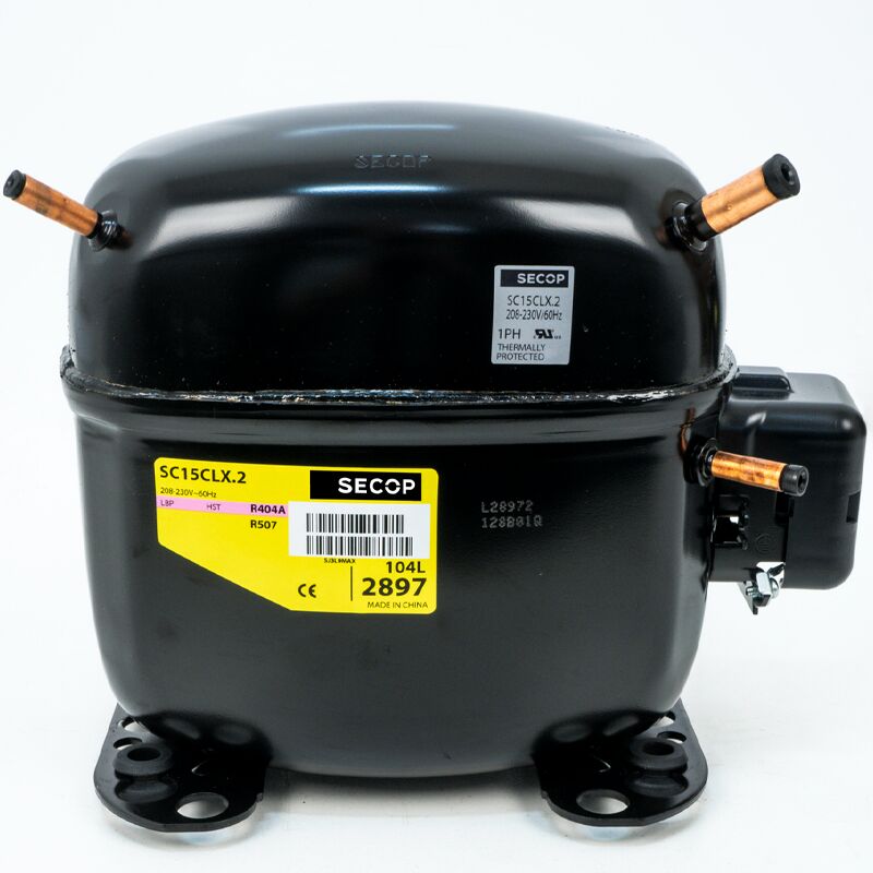 foto del prodotto compressore sc15clx secop. 2 r404a r507 220v 1 2cv a bassa temperatura 15,28 cm3