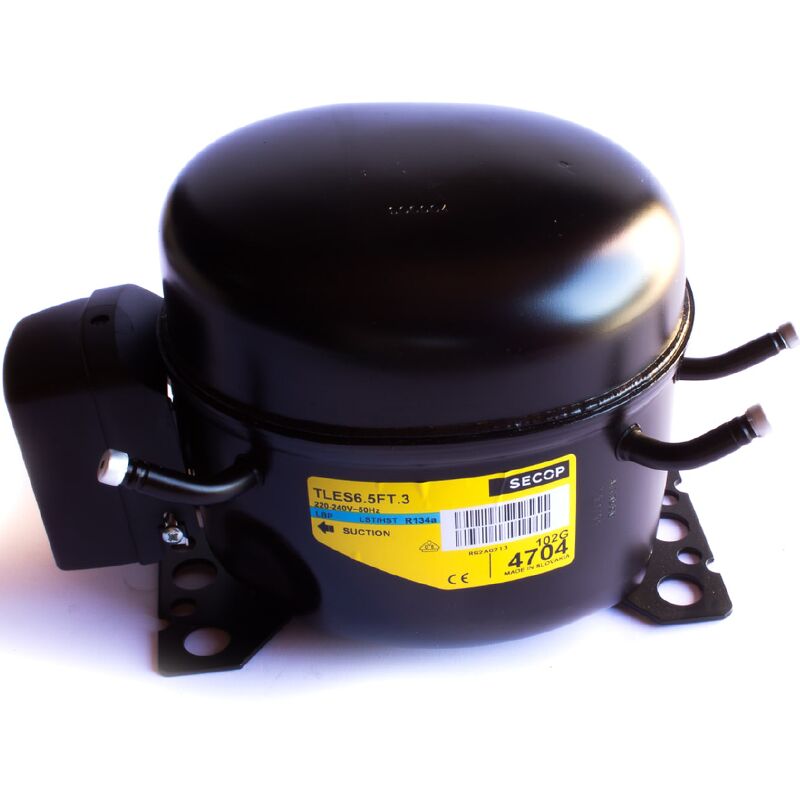 foto del prodotto compressore secop tles6.5ft.3 r134a 220v 1 5cv a bassa temperatura 6,5 cm3