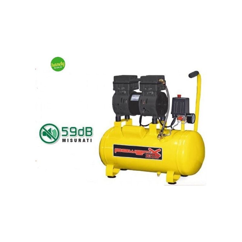 foto del prodotto compressore silenziato powerx lt.6 8 bar 230v 0,75 hp