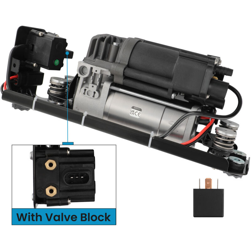 foto del prodotto compressore sospensioni pneumatiche con valvola e staffa for bmw f01 f02 f03 f11