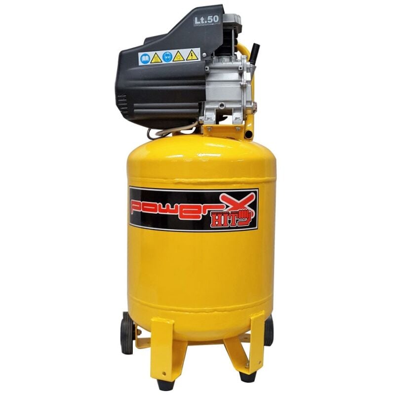 foto del prodotto compressore verticale lt.50 lubrificato c ruote