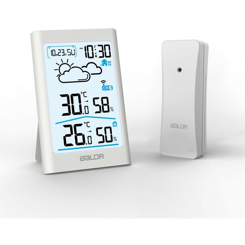 foto del prodotto compteur de temp rature et d humidit int rieure et ext rieure domestique station m t o sans fil affichage grand cran lcd pr visions m t o r veil