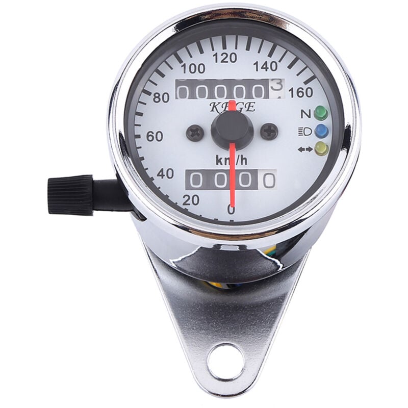 foto del prodotto compteur kilom trique universel pour moto, indicateur de vitesse, signal km h, argent