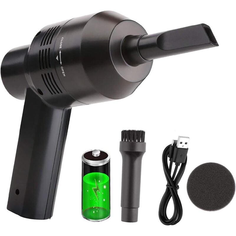 immagine 0 del prodotto computer keyboard vacuum cleaner powerful rechargeable mini vacuum, cordless handheld vacuum cleanerbest cleaning tool for dust, drops for laptop, car
