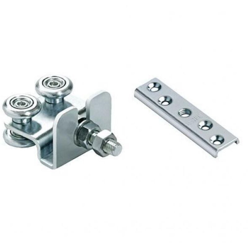 foto del prodotto comunello - carrello a 4 cuscinetti con piastra art.40/24+42 piastrina ricambio 10 ma