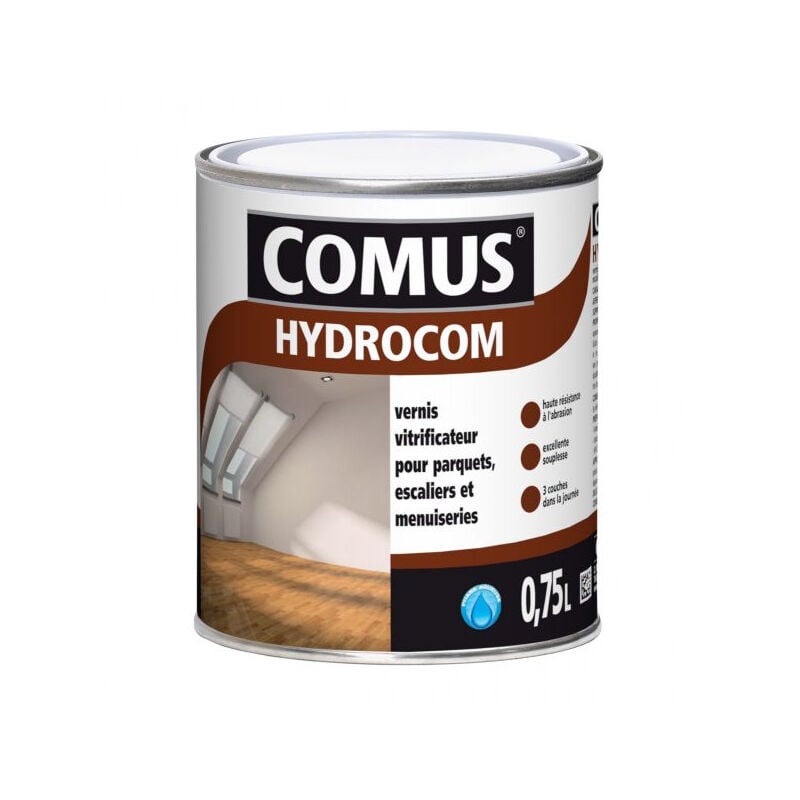 foto del prodotto comus hydrocom vernice trasparente silk mat 1680 0,75 l 13052