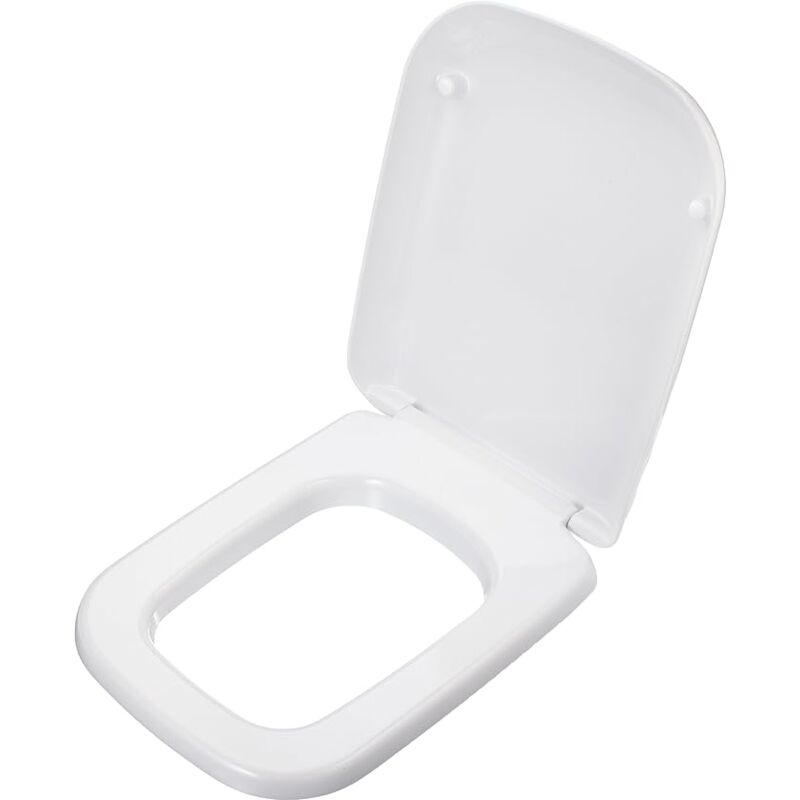 foto del prodotto conca, copriwater avvolgente compatibile con chiusura normale, cerniere in acciaio, t637801, bianco ideal standard