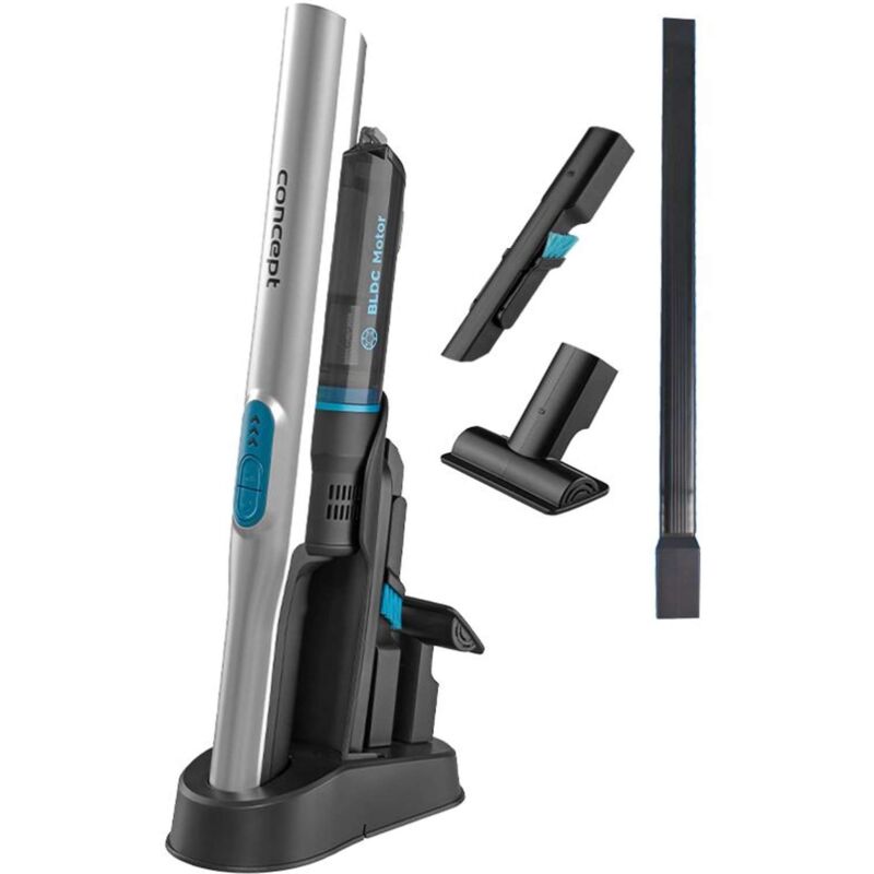 foto del prodotto concept aspirapolvere portatile a batteria 14,8v, con accessori, stazione di ricarica vp4430