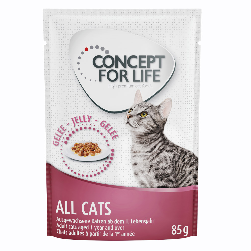 foto del prodotto concept for life all cats ricetta migliorata umido a completamento 12 x 85 g concept for life all cats in gelatina