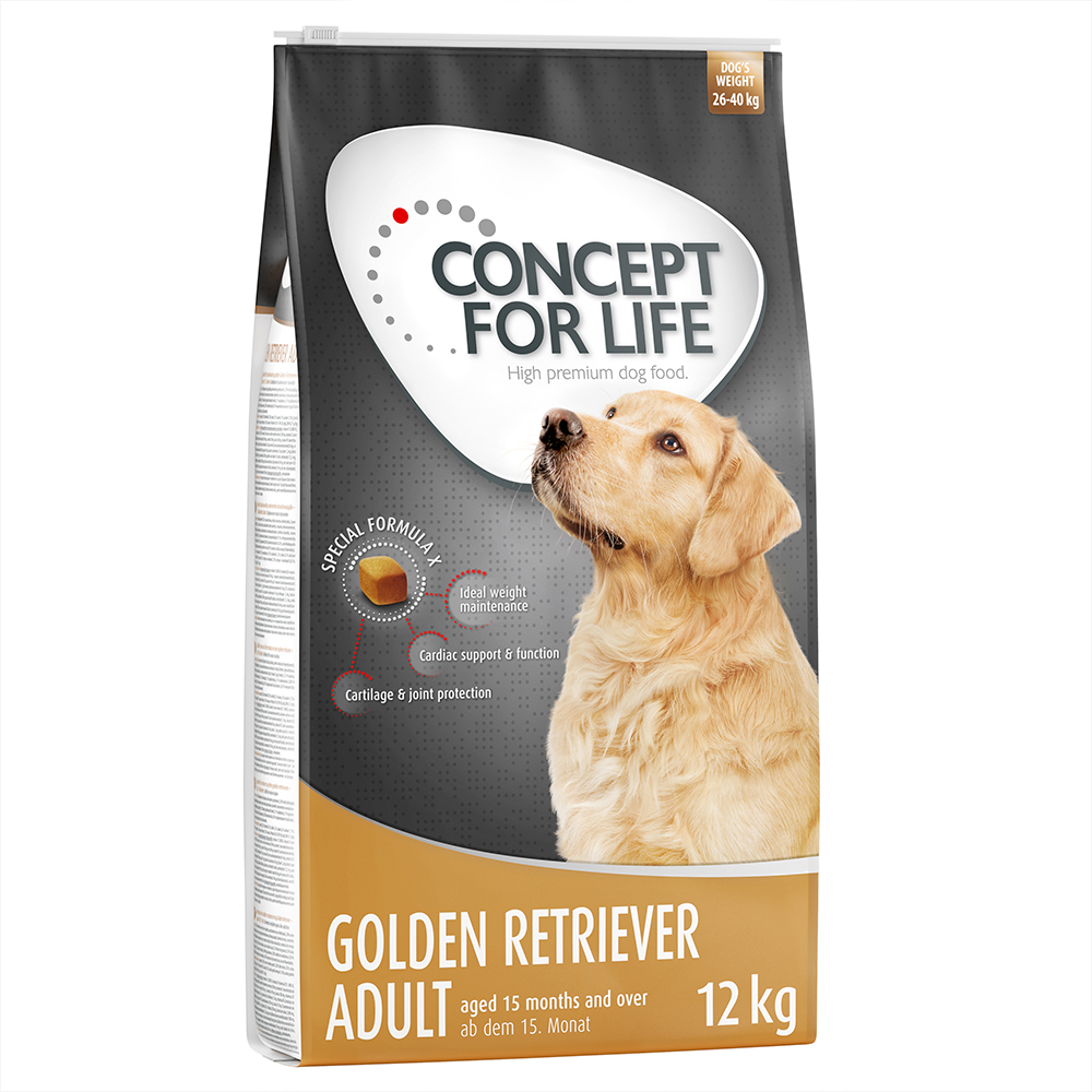 foto del prodotto concept for life golden retriever adult crocchette per cani 12 kg