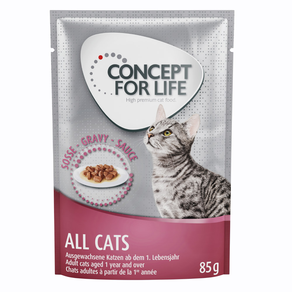 foto del prodotto concept for life indoor cats ricetta migliorata umido a completamento 12 x 85 g concept for life all cats in salsa