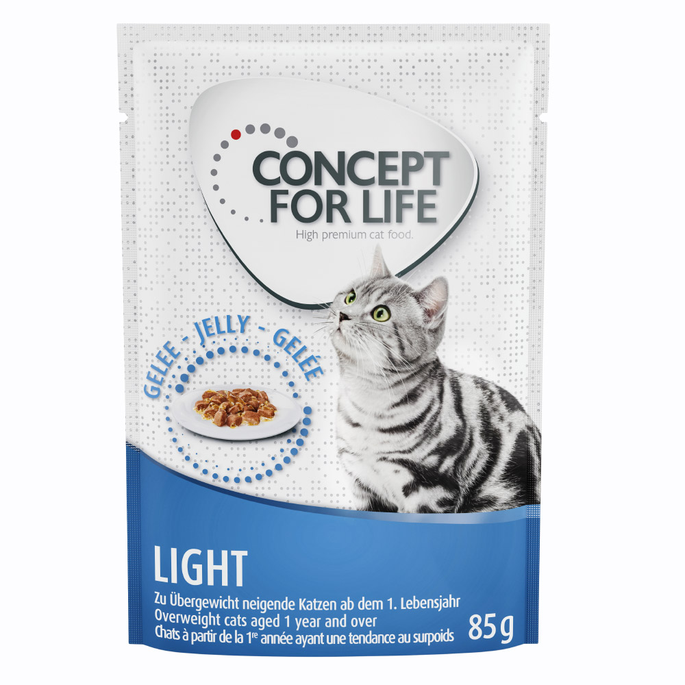 foto del prodotto concept for life light adult ricetta migliorata umido a completamento 12 x 85 g concept for life light in gelatina