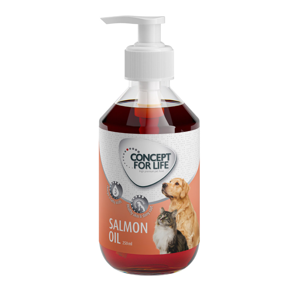 foto del prodotto concept for life olio di salmone per cani e gatti 250 ml