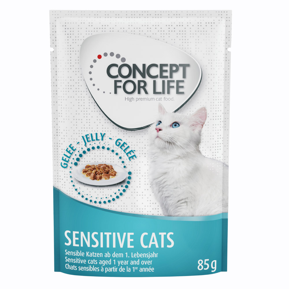 foto del prodotto concept for life sensitive cats in gelatina 12 x 85 g