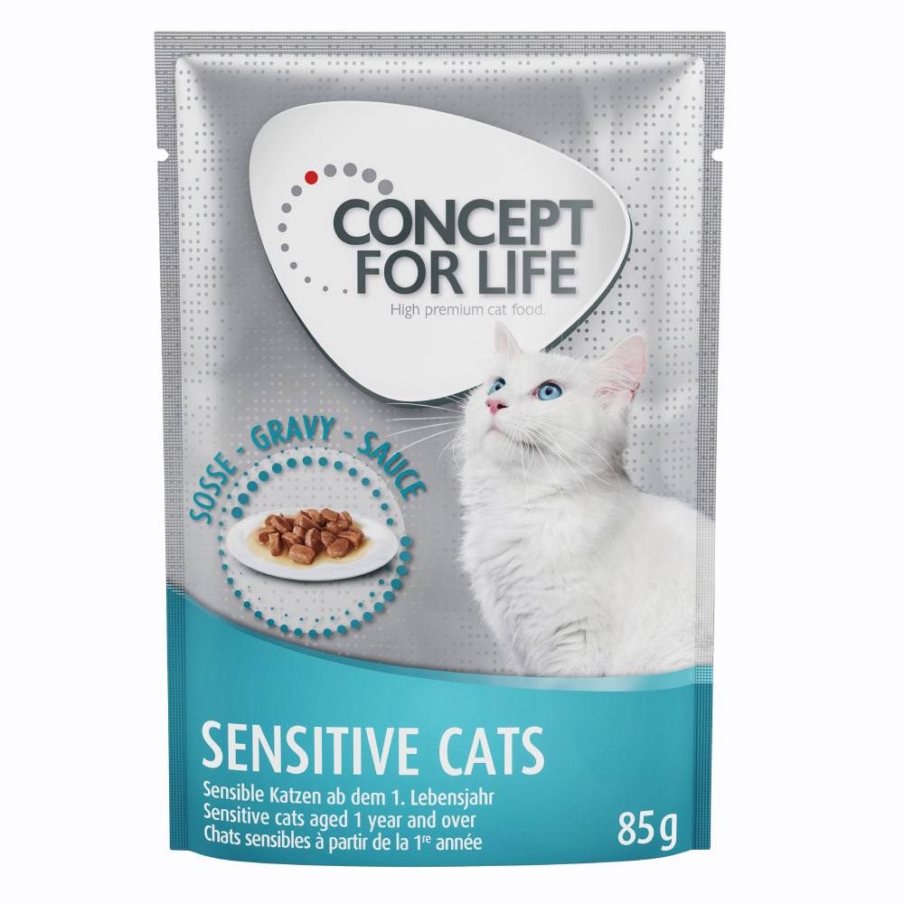 foto del prodotto concept for life sensitive cats in salsa 12 x 85 g
