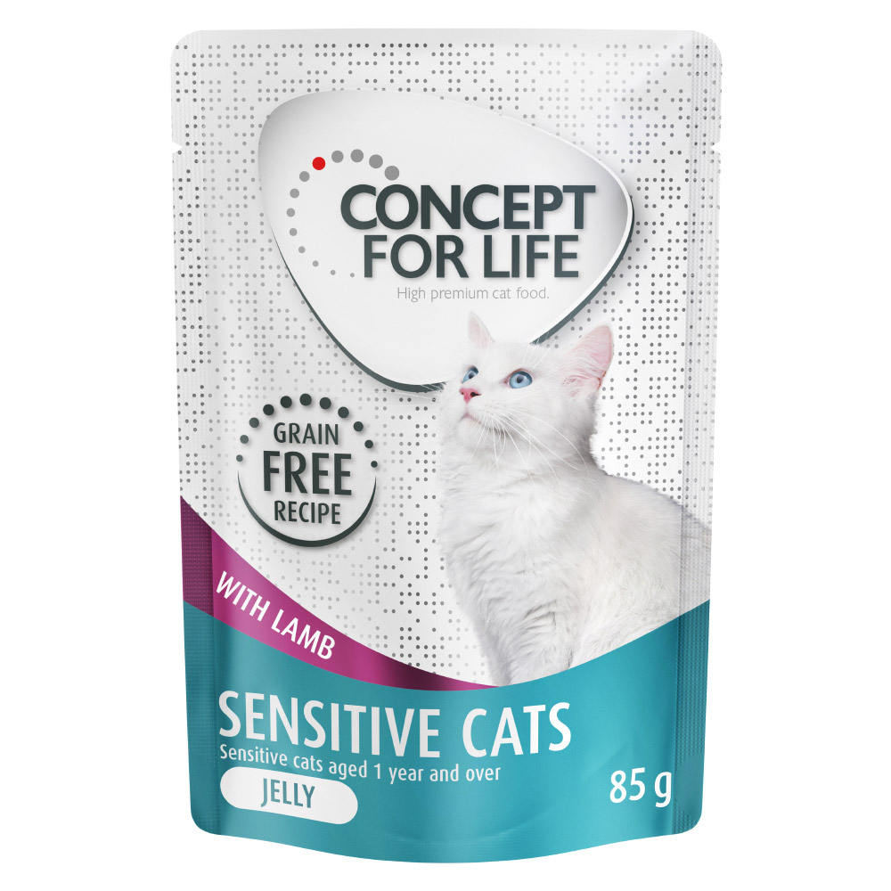 foto del prodotto concept for life sensitive cats senza cereali agnello in gelatina 12 x 85 g