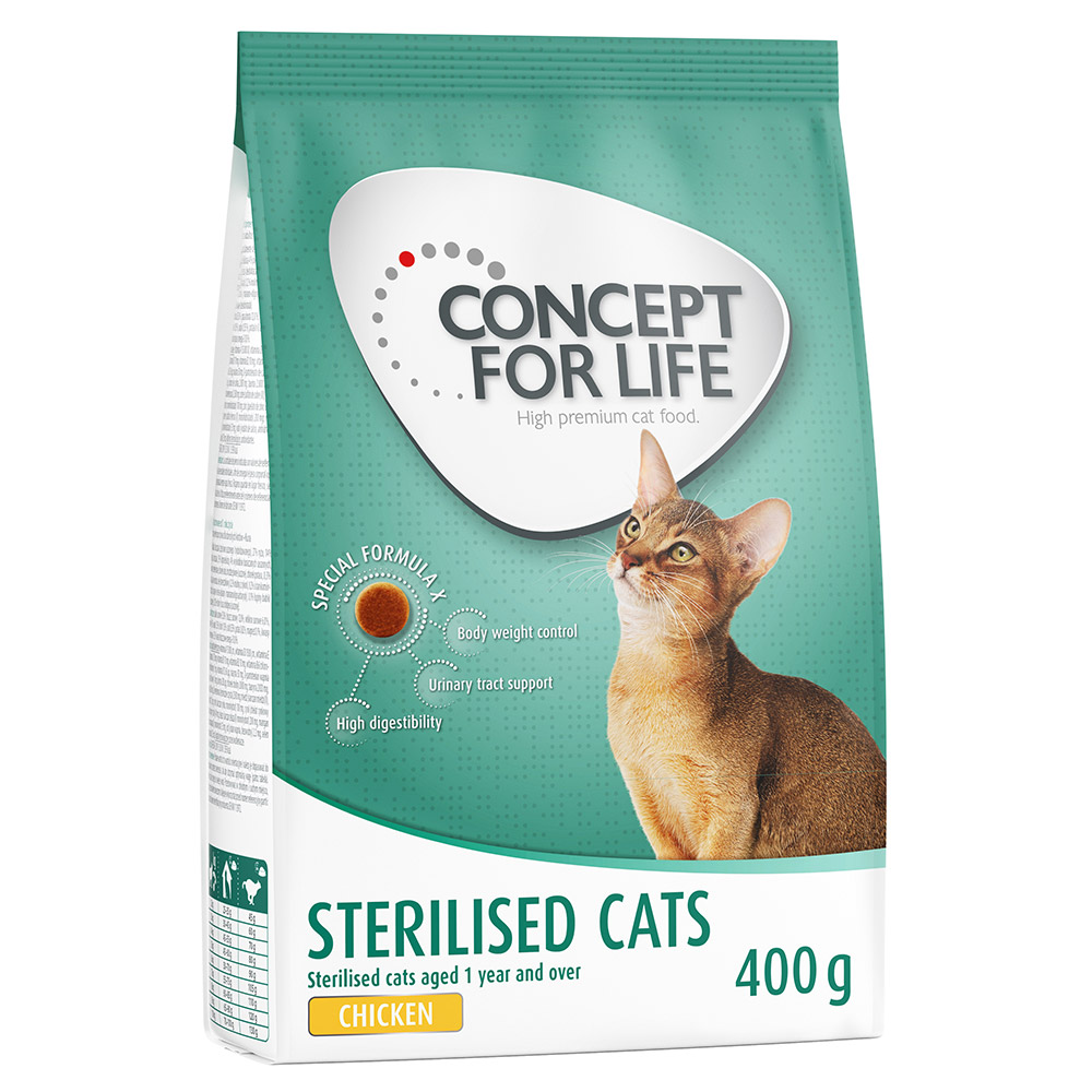 foto del prodotto concept for life sterilised cats pollo ricetta migliorata 400 g