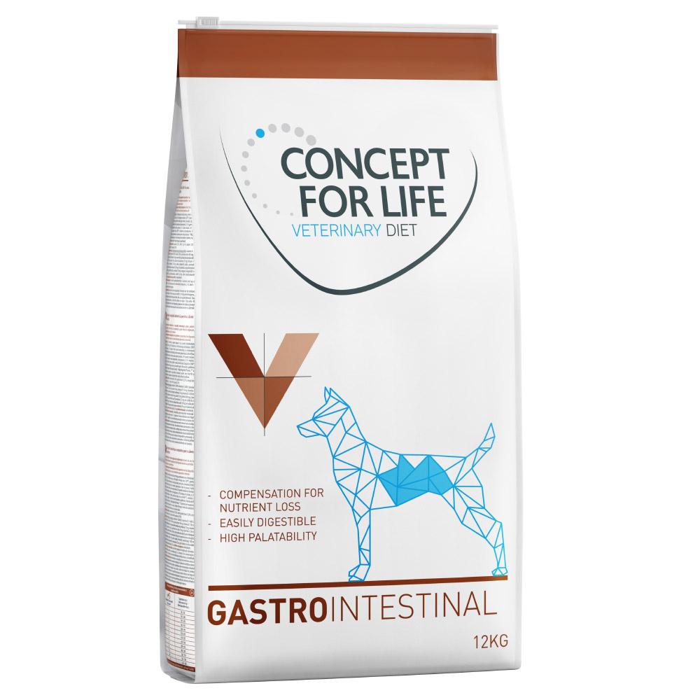 foto del prodotto concept for life veterinary diet gastro intestinal crocchette per cane 12 kg