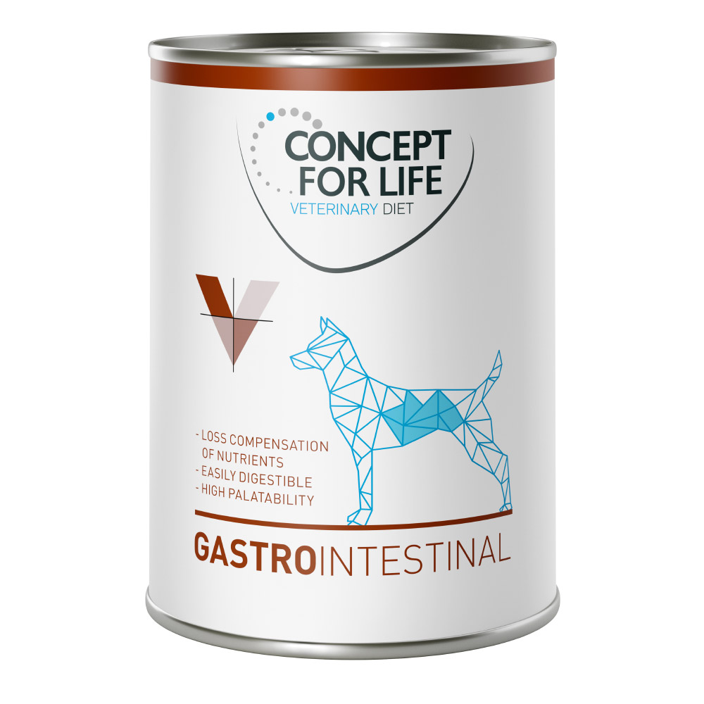 foto del prodotto concept for life veterinary diet gastro intestinal umido per cane 6 x 400 g