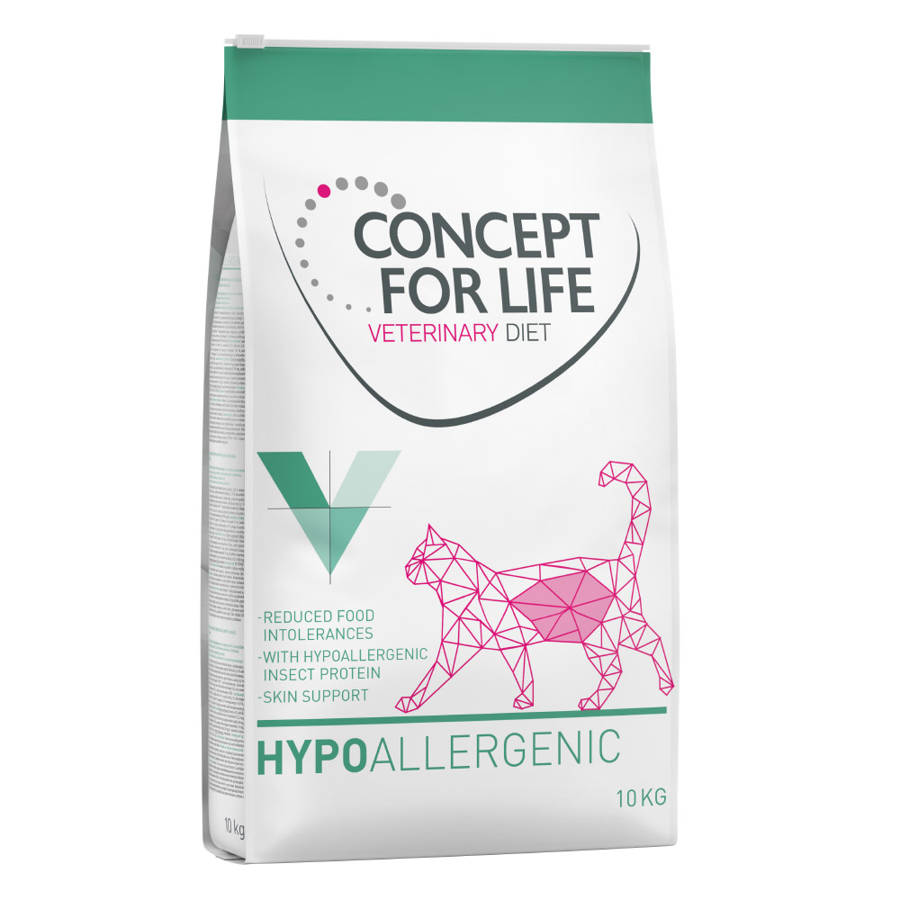 foto del prodotto concept for life veterinary diet hypoallergenic insect crocchette per gatto 10 kg