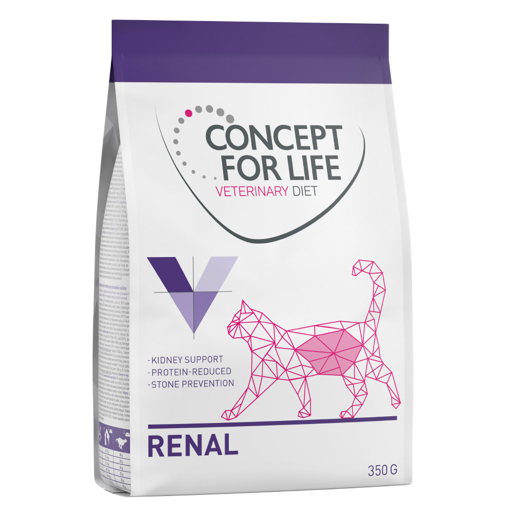 foto del prodotto concept for life veterinary diet renal crocchette per gatto - 350 g