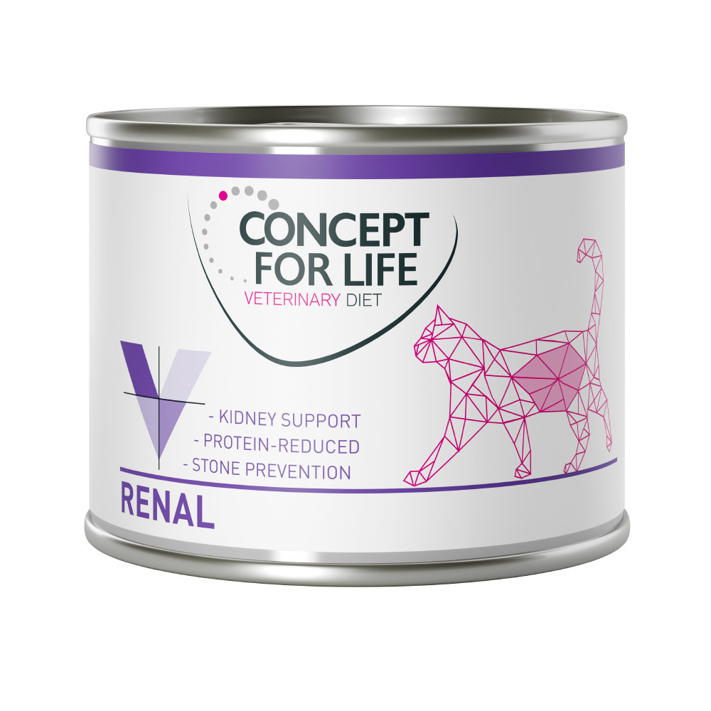 foto del prodotto concept for life veterinary diet renal pollo umido per gatto - 6 x 200 g