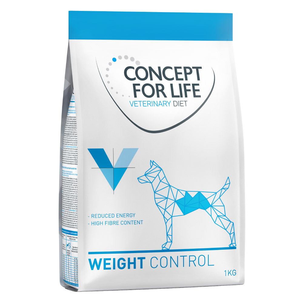 foto del prodotto concept for life veterinary diet weight control crocchette per cane - 1 kg