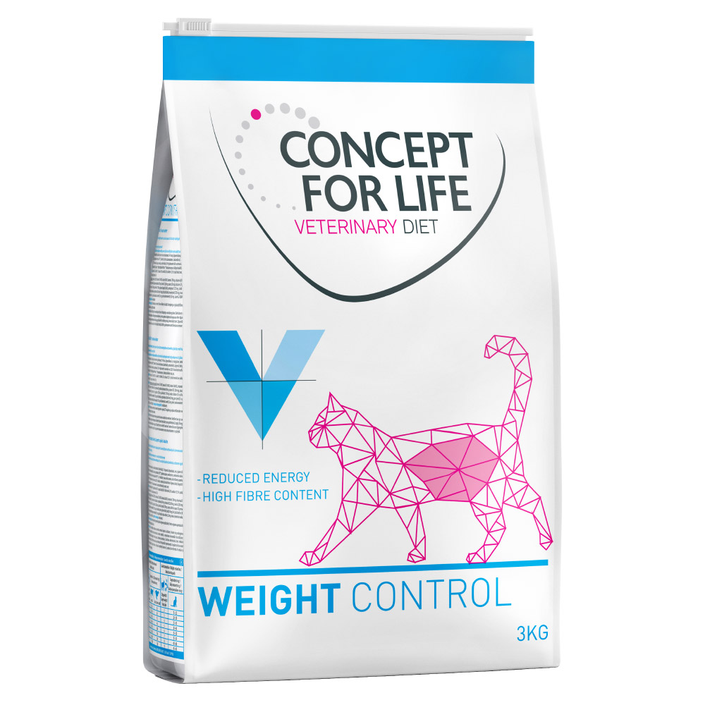 foto del prodotto concept for life veterinary diet weight control crocchette per gatto - 3 kg