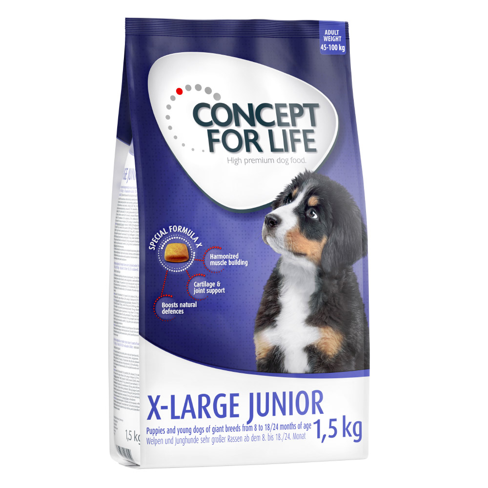 foto del prodotto concept for life x large junior crocchette per cani 1,5 kg