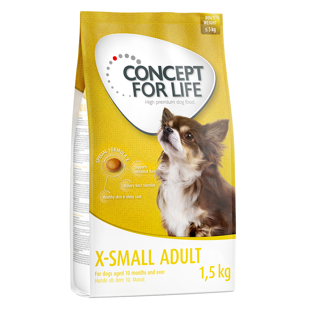 foto del prodotto concept for life x small adult crocchette per cane 1,5 kg