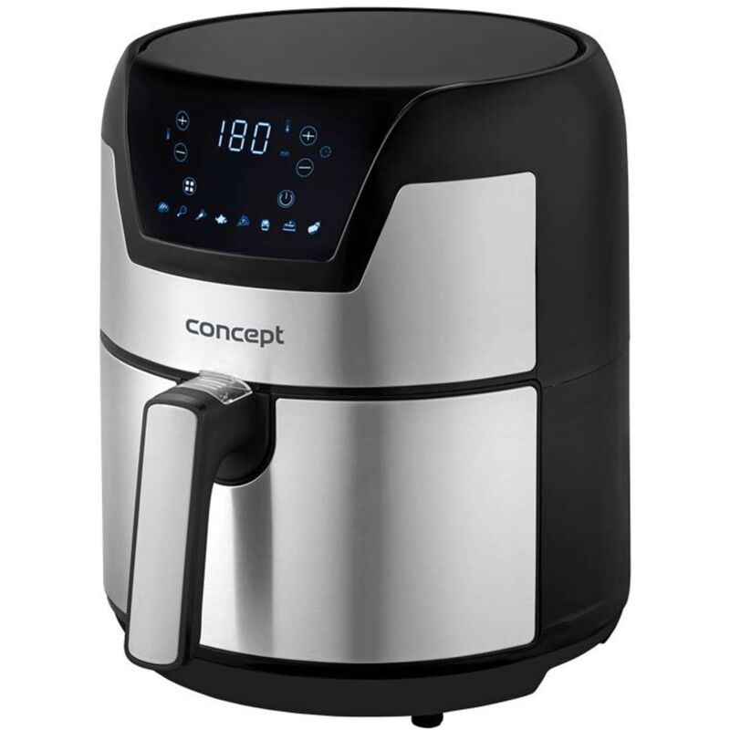 foto del prodotto concept friggitrice ad aria calda, volume 4,3 l, nero acciaio inox fr3500