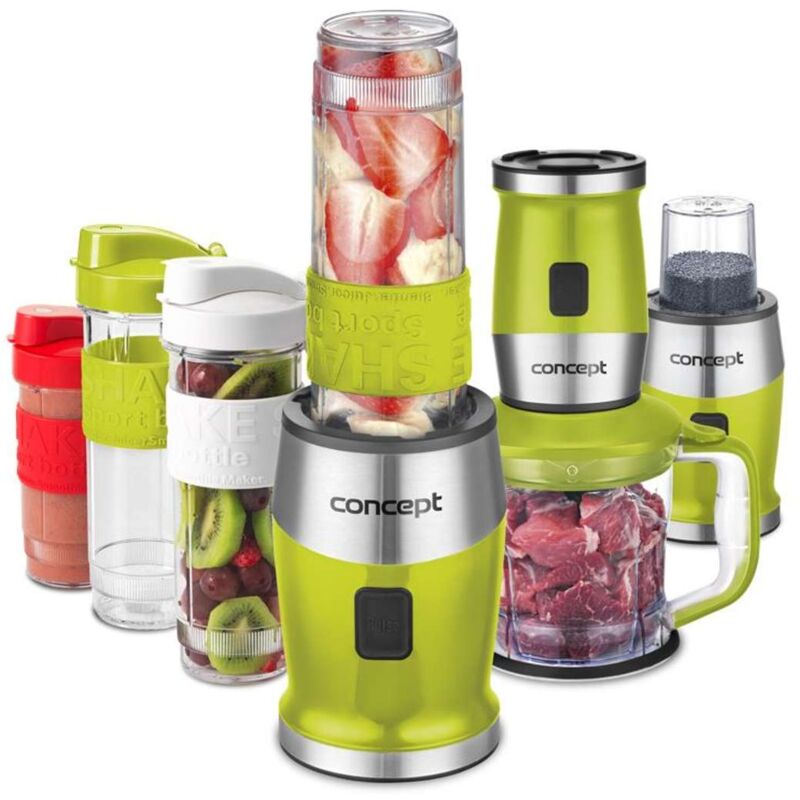 foto del prodotto concept frullatore fresh nutri, con accessori, verde sm3393