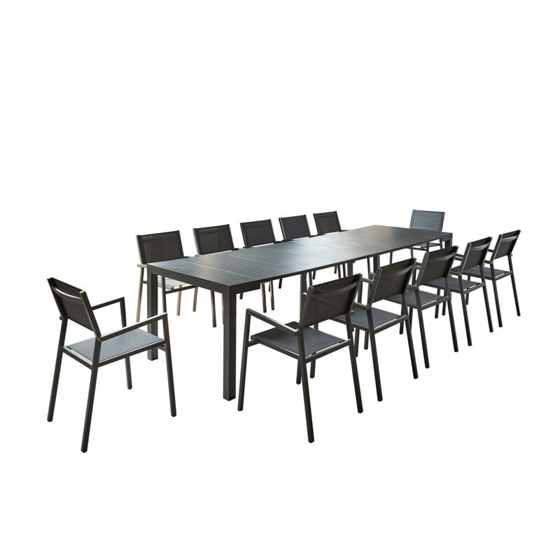 foto del prodotto concept usine consolle allungabile in alluminio 12 posti olhao