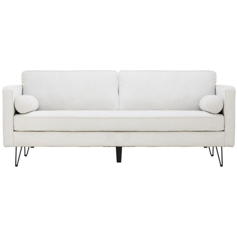 foto del prodotto concept usine divano bianco 3 posti con gambe in metallo cloud