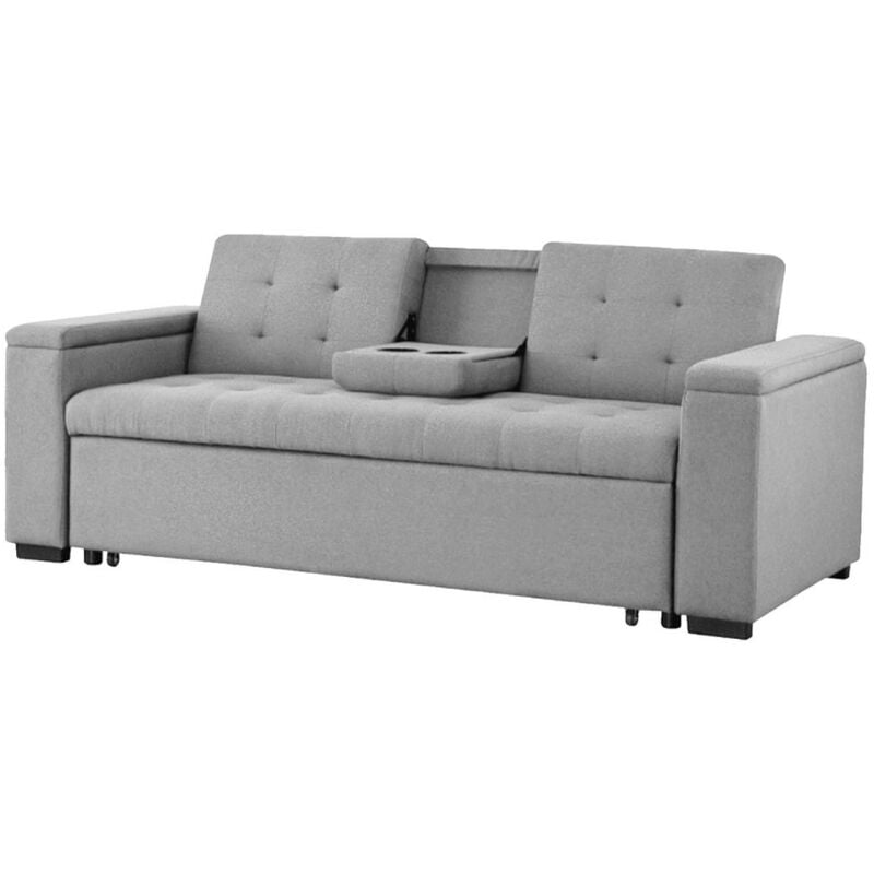 foto del prodotto concept usine divano letto 4 posti grigio chiaro noho