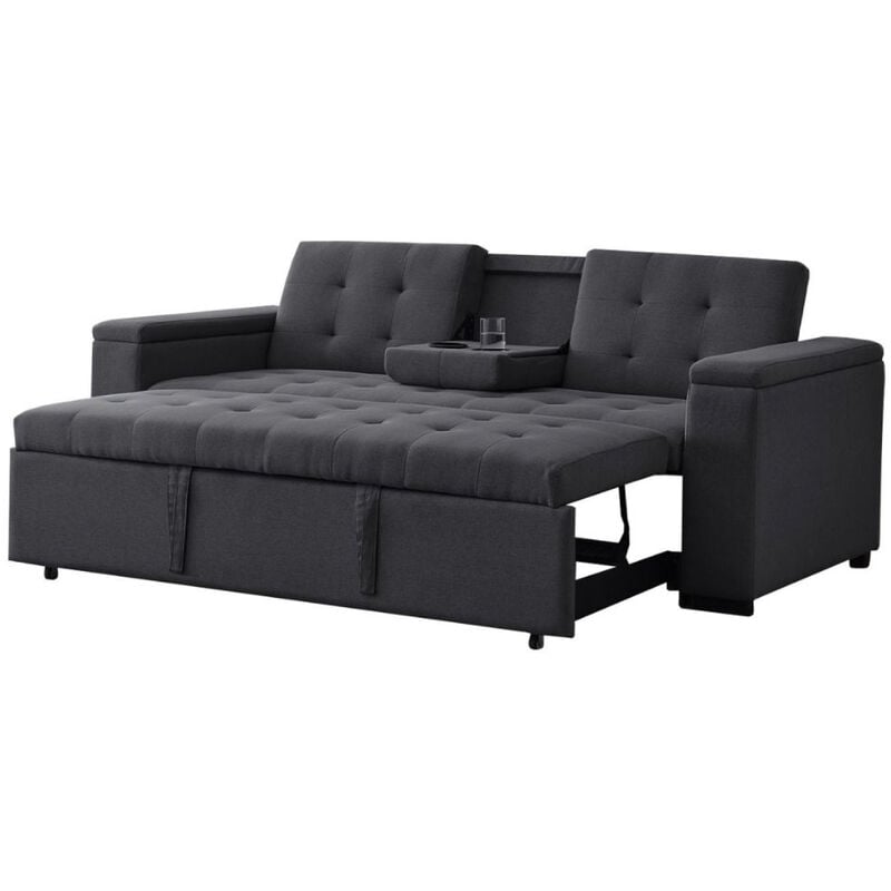 foto del prodotto concept usine divano letto 4 posti grigio scuro noho