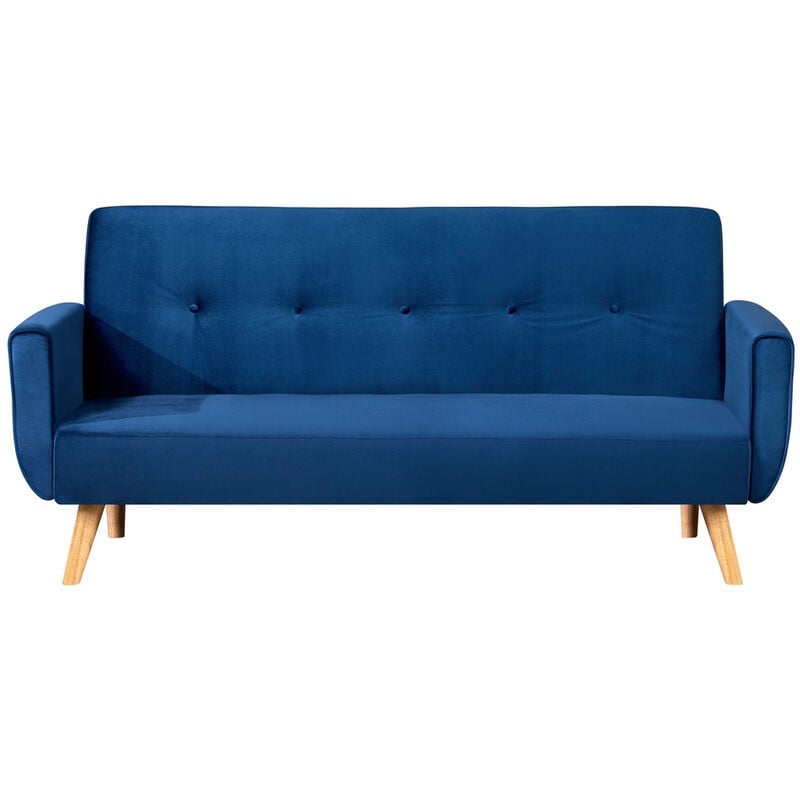 foto del prodotto concept usine divano scandinavo convertibile 3 posti tessuto blu malmo
