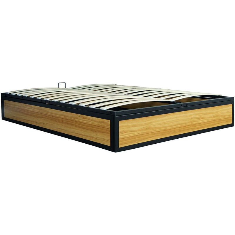 foto del prodotto concept usine letto contenitore industriale 160 x 200 cm jersey