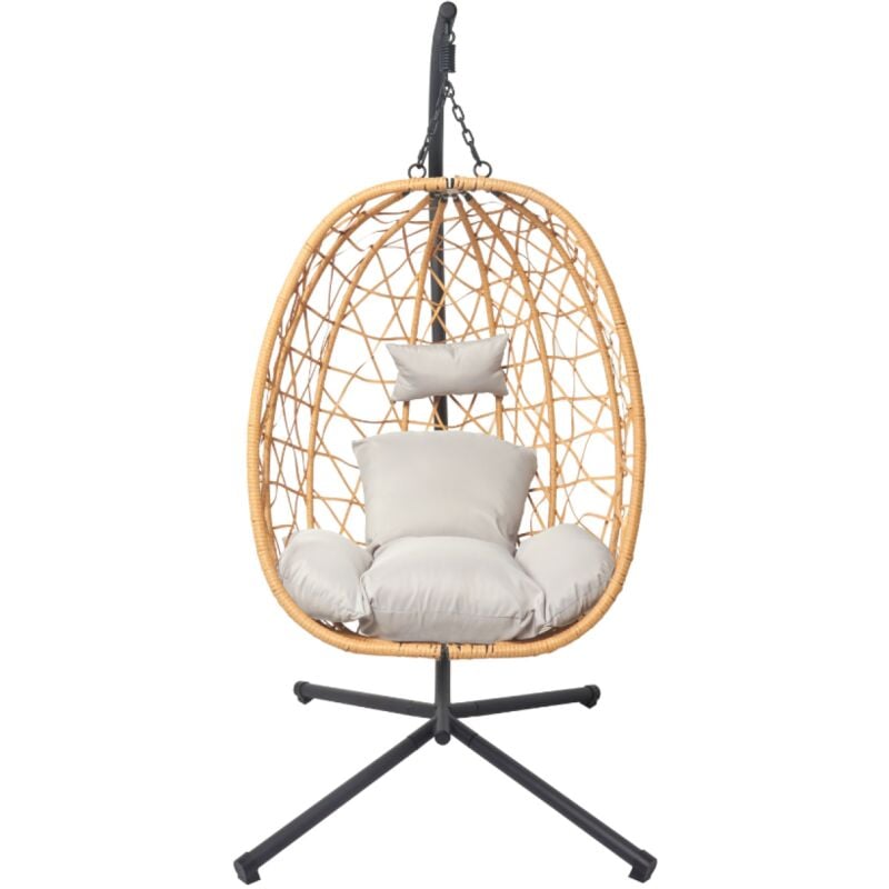 foto del prodotto concept usine poltrona sospesa in rattan cuzco