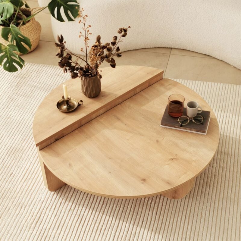 foto del prodotto concept usine tavolino rotondo di design in legno carlow