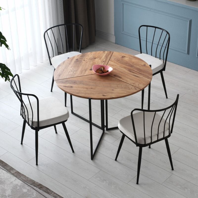 foto del prodotto concept usine tavolo da pranzo pieghevole in rovere bronie