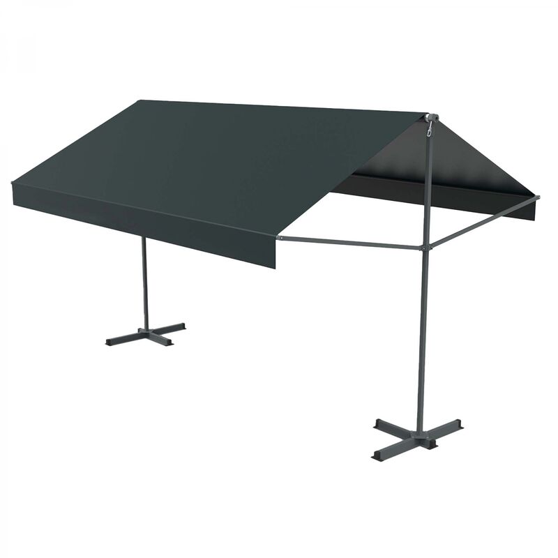 foto del prodotto concept usine tenda da sole grigia doppia pendenza 4 x 3 m iseo