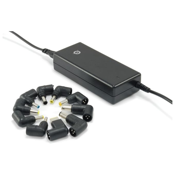 foto del prodotto conceptronic 90w notebook charger 10 tips 7 set