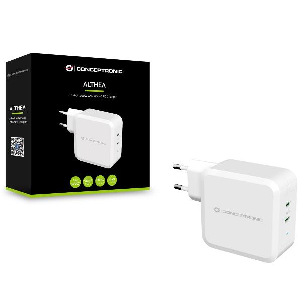 foto del prodotto conceptronic althea08w caricabatterie per dispositivi mobili universale bianco ac interno