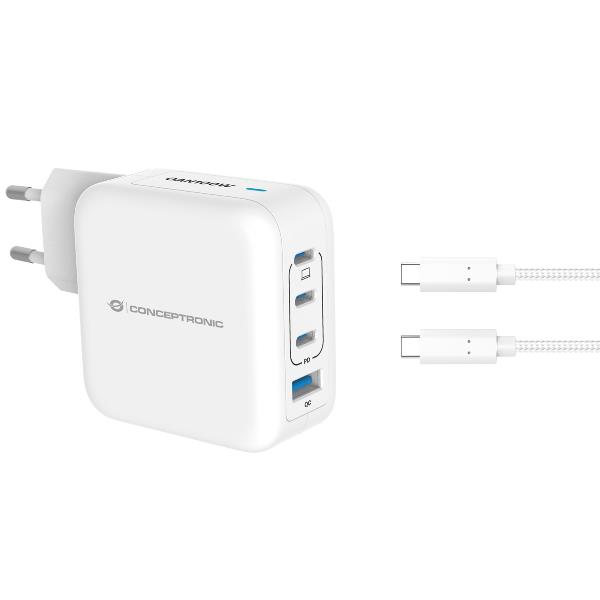 foto del prodotto conceptronic althea18w caricabatterie per dispositivi mobili universale bianco ac ricarica rapida interno