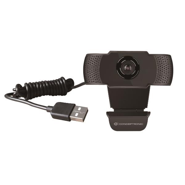 foto del prodotto conceptronic amdis01b webcam 2 mp 1920 x 1080 pixel usb 2.0 nero